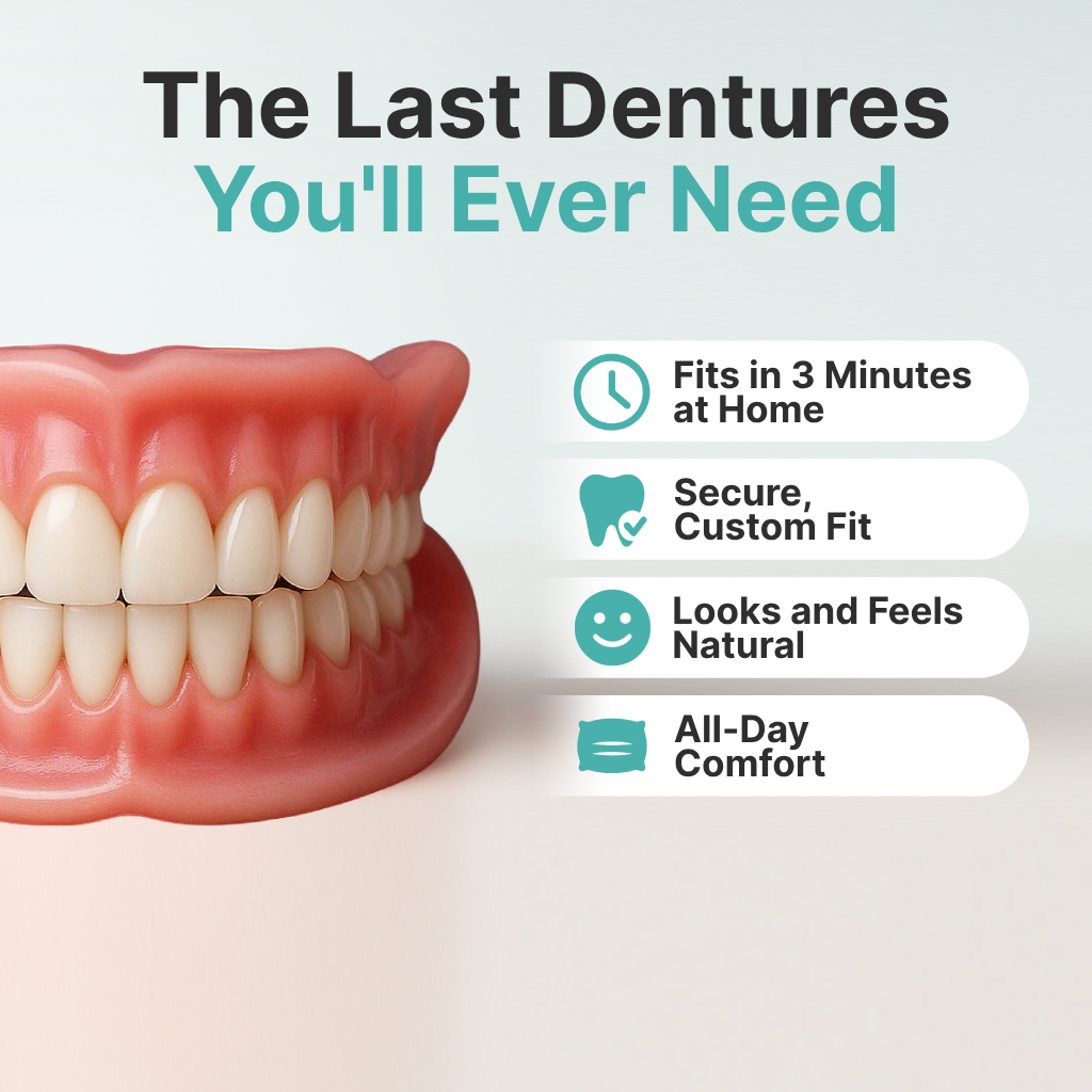 👵Health America Subsidized Product |   Custom-Fit Full Functional DenturesMake you more confident – Made in the USA & FDA-Certified